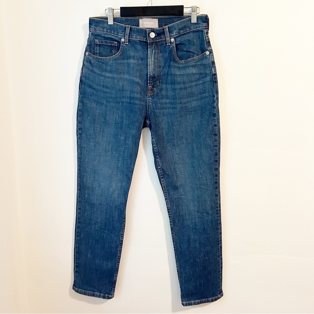 Everlane High Rise Straight Jeans Medium Wash - Size 29
